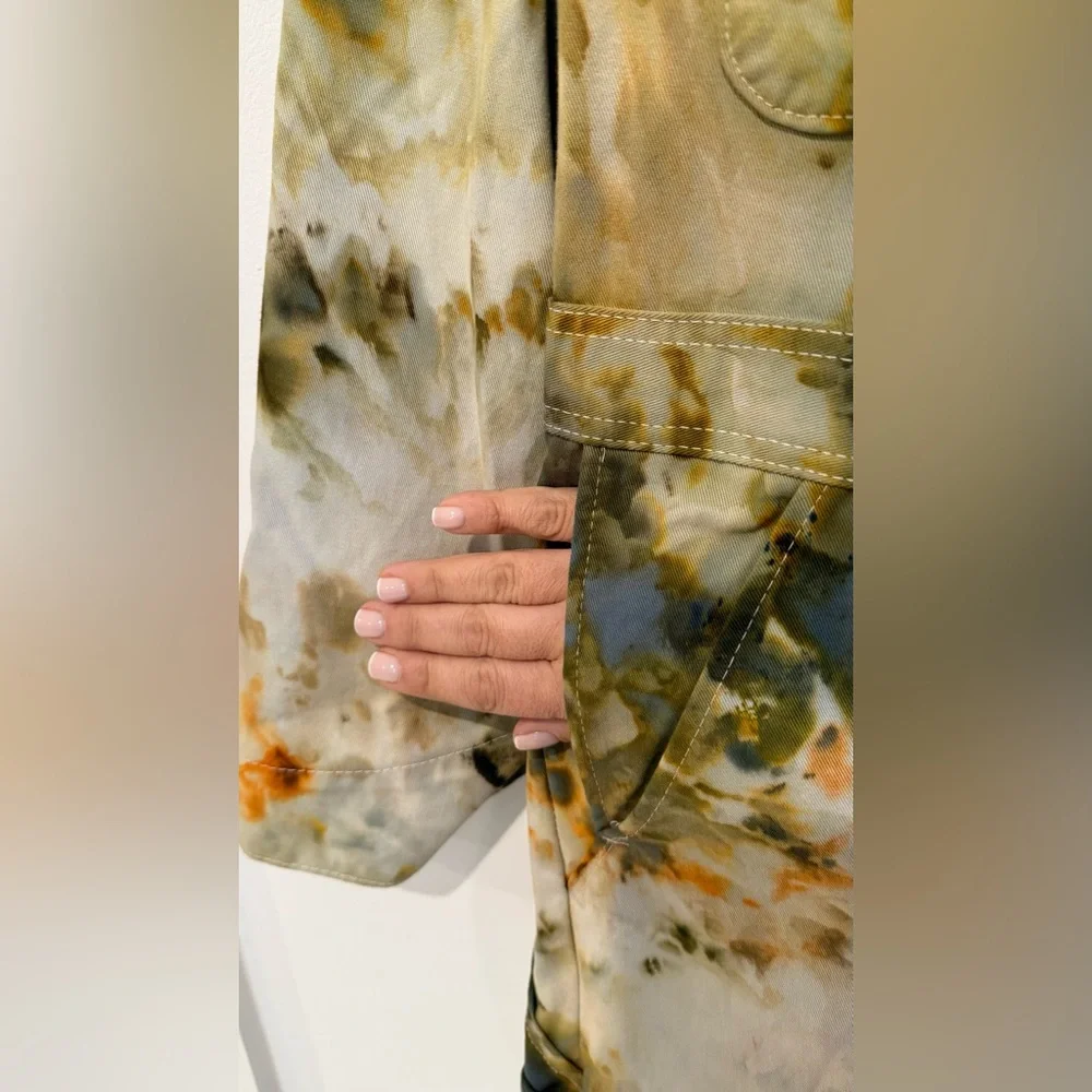 DyersDyes X Red Kap Custom Tie Dye Utility Suit Coveralls Men's Chest Size 36 - Picture 11 of 16